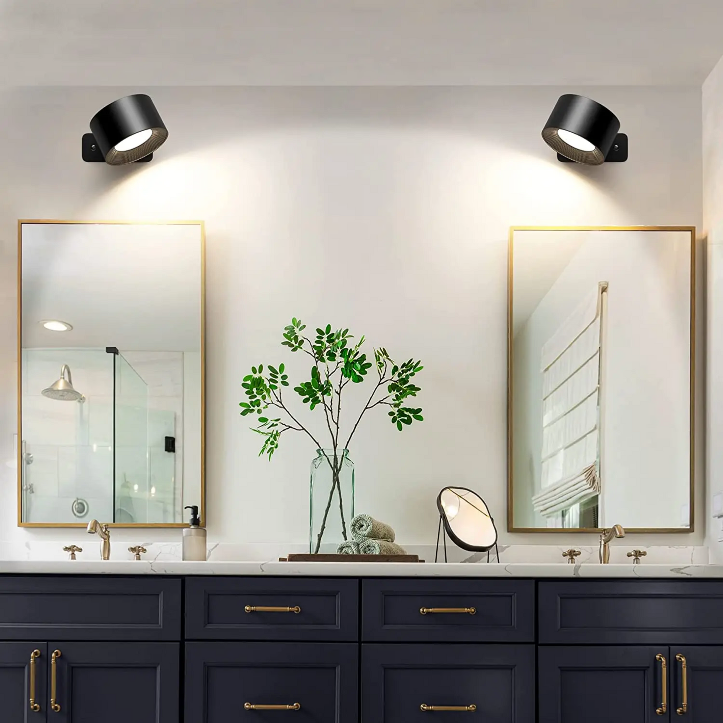 360 Derece Şarjlı Duvar Lambası